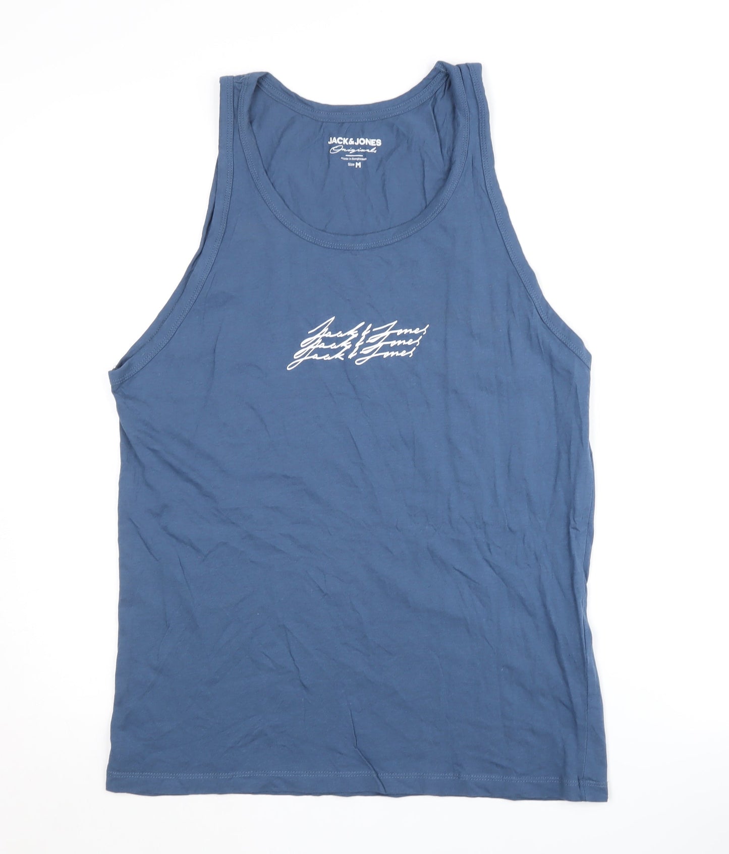 Mens UK Size M JACK & JONES Blue  T-Shirt