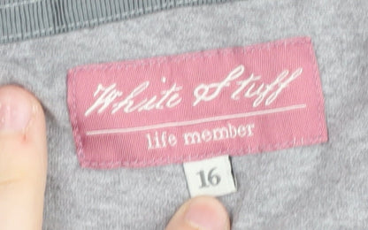 White Stuff Women's Grey Hoodie Size 16