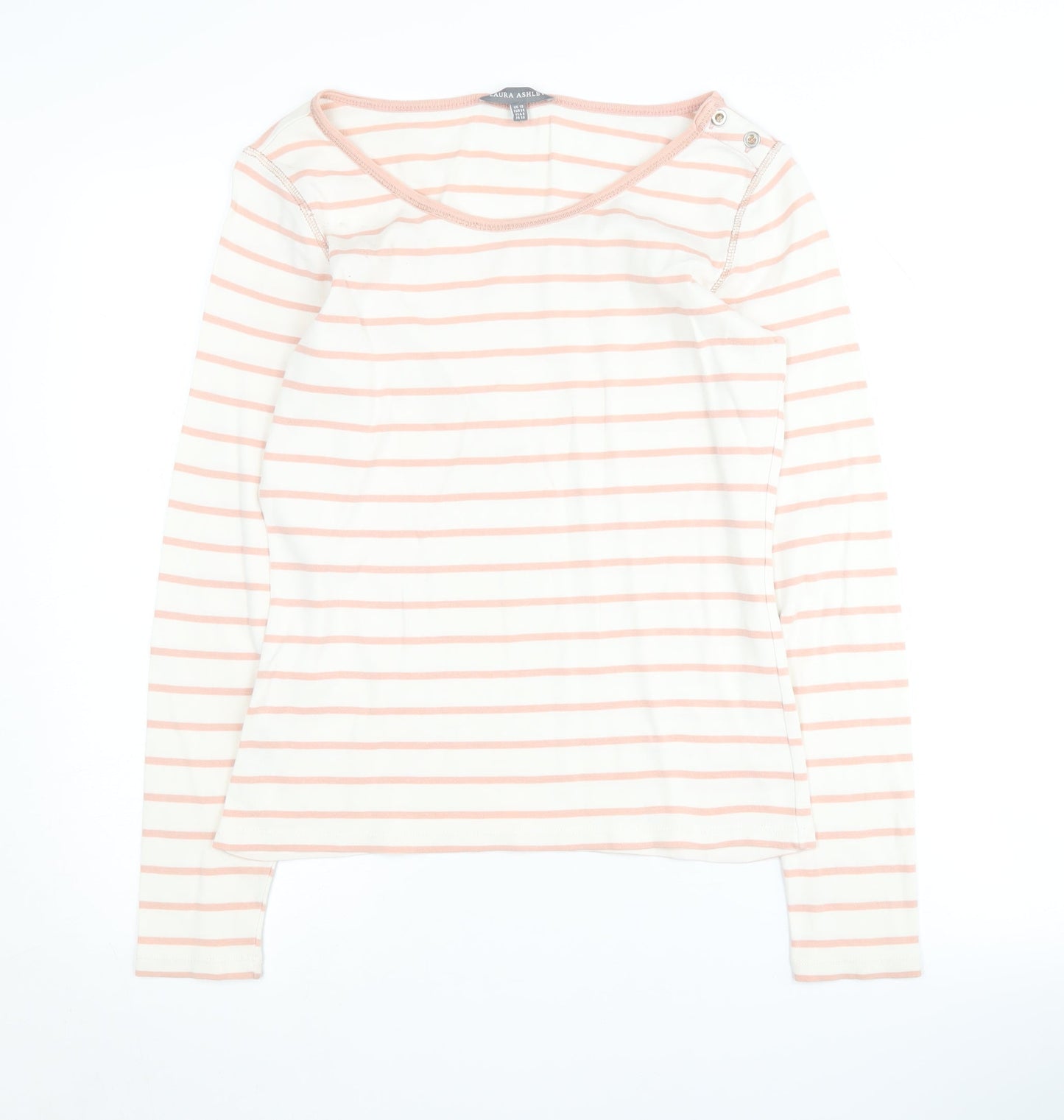 Womens UK Size 10 Laura Ashley Multicoloured Basic T-Shirt