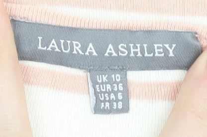 Womens UK Size 10 Laura Ashley Multicoloured Basic T-Shirt