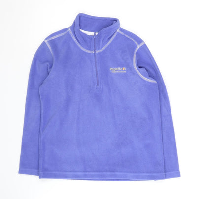 Regatta Girls Purple Fleece Sweatshirt, 8 Years