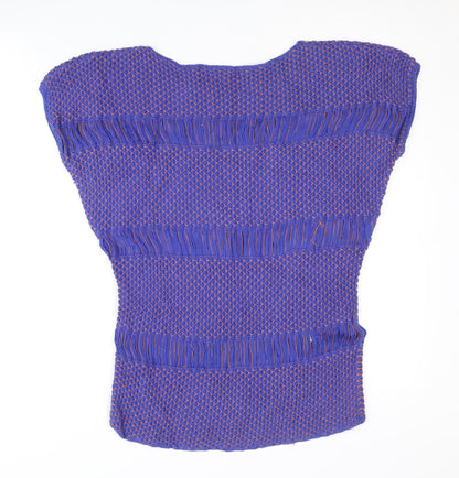 Comptoir des Cotonniers Women's Blue Knit Pullover Jumper XS