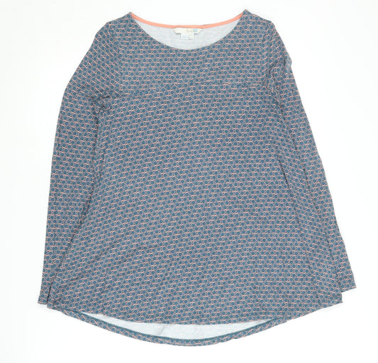 Boden Women's Multicoloured Geometric Top Size 8