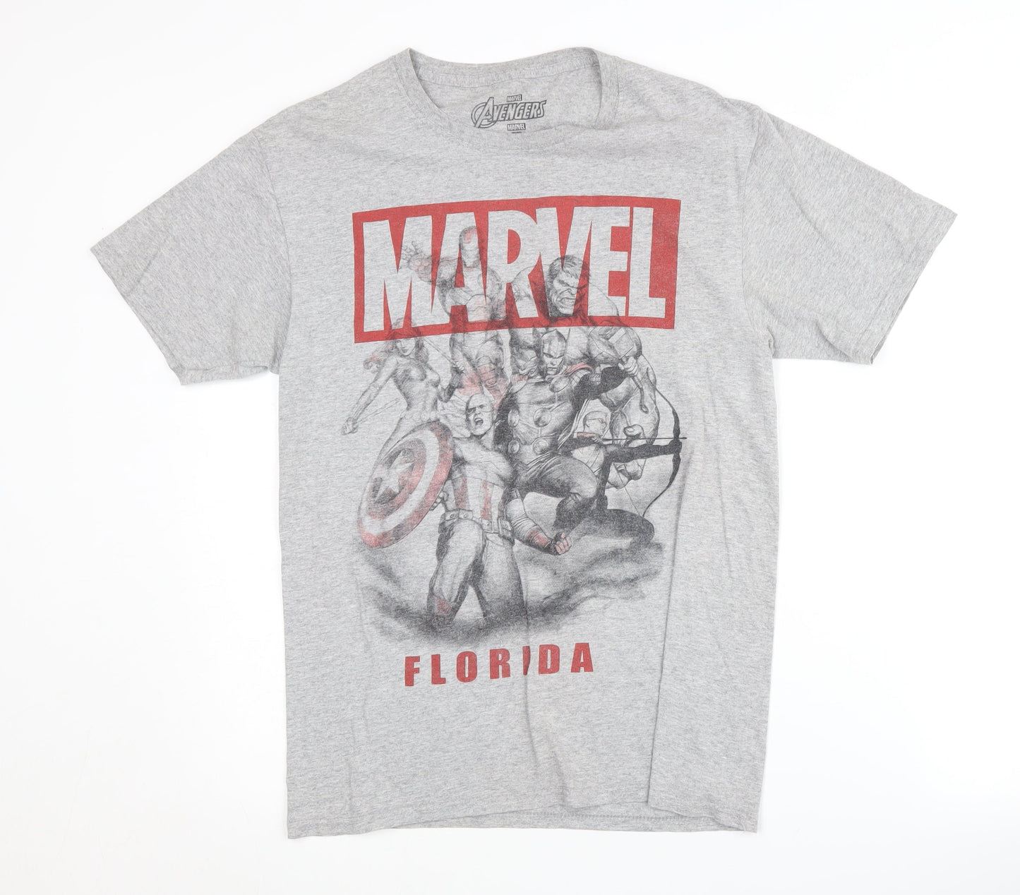 Marvel Avengers Grey Graphic T-Shirt Men S