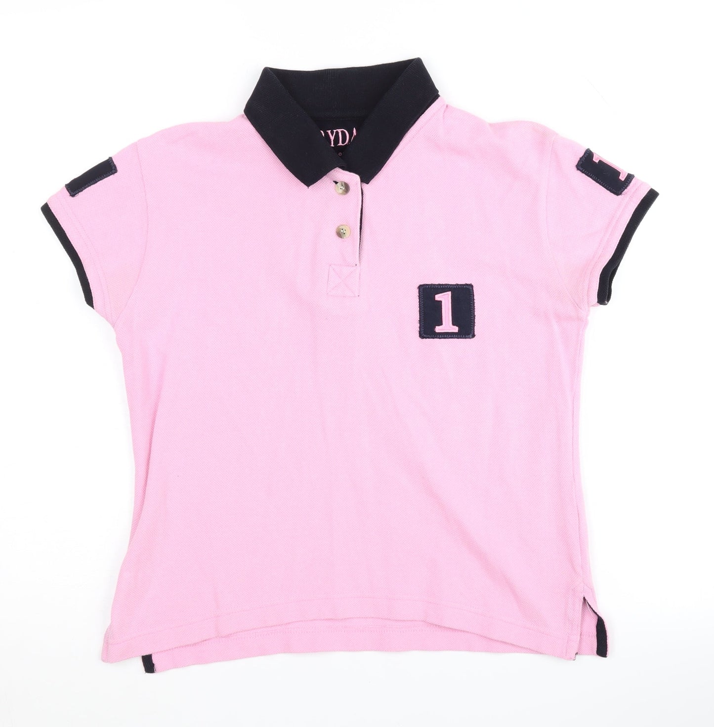 Womens UK Size 2XS Rydale Pink Basic Polo