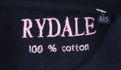 Womens UK Size 2XS Rydale Pink Basic Polo