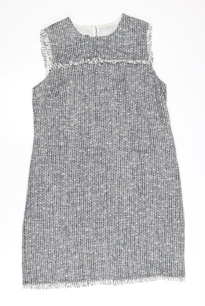 Laura Ashley Women's Grey Sheath Dress Size 14