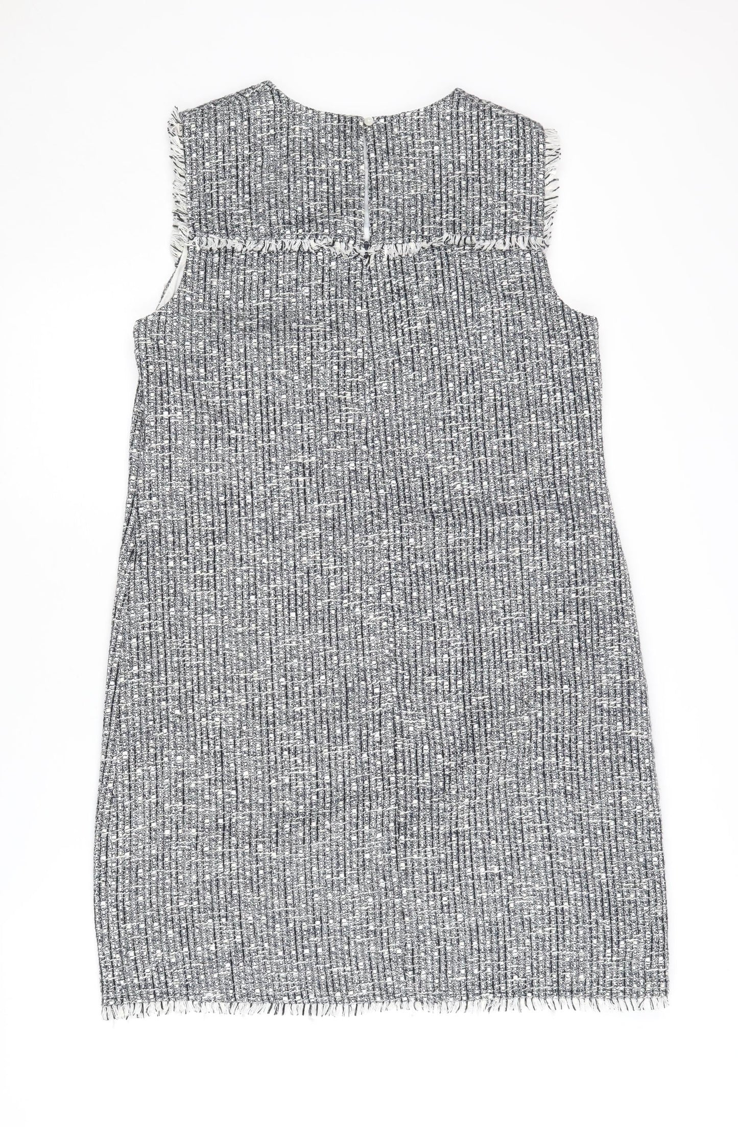 Laura Ashley Women's Grey Sheath Dress Size 14