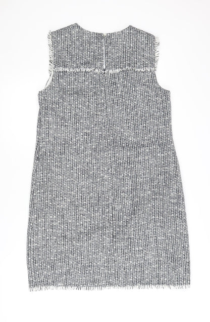 Laura Ashley Women's Grey Sheath Dress Size 14