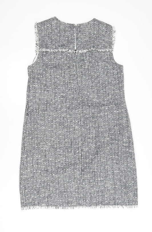 Laura Ashley Women's Grey Sheath Dress Size 14