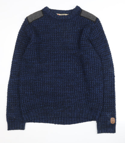 Tokyo Laundry Men's Blue Knit Pullover M