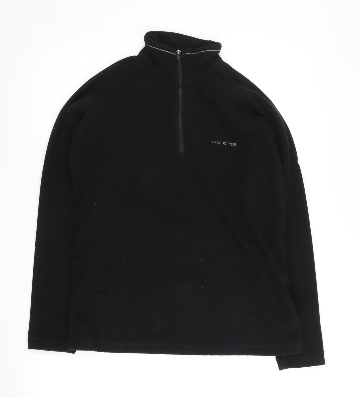 Craghoppers Women's Black Fleece Zip Sweatshirt, Size 10