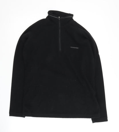 Craghoppers Women's Black Fleece Zip Sweatshirt, Size 10