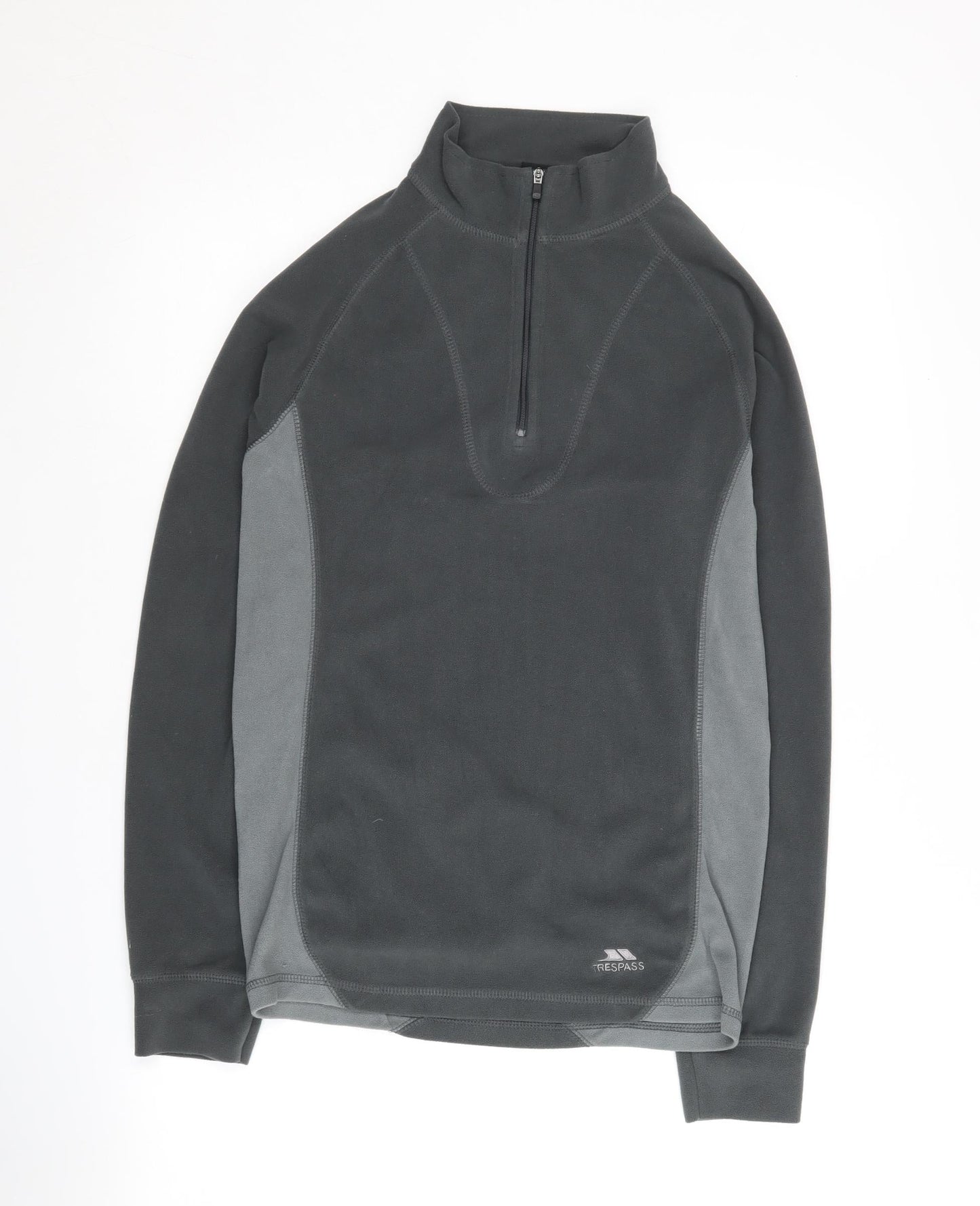 Trespass Men's Black Pullover Sweatshirt, Size S, 1/4 Zip