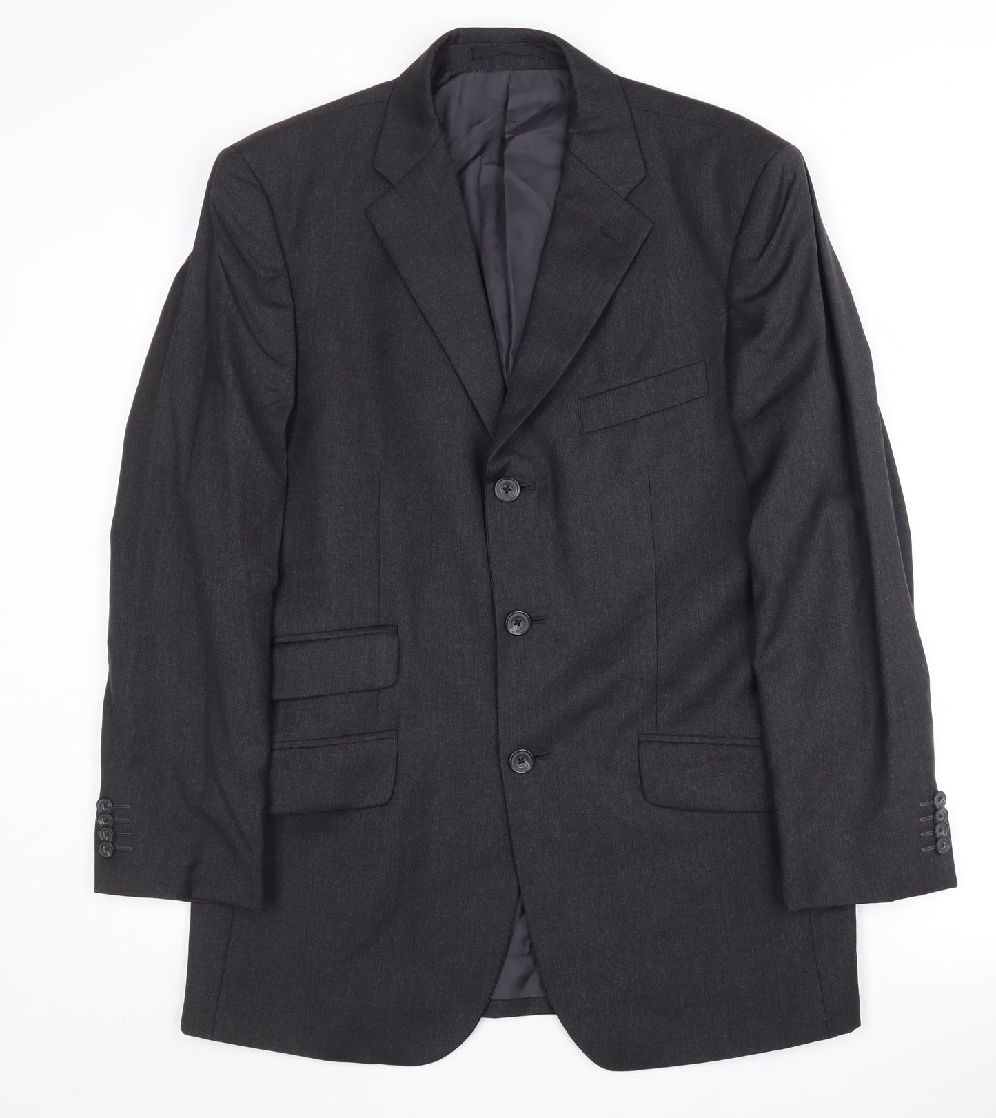 Mens UK Size 38 T.M.Lewin Regular Grey Suit Jacket