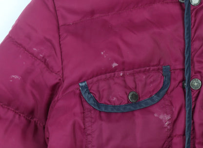 Womens UK Size S Bellfield Red Puffer Jacket