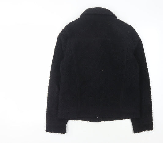 Womens UK Size S Hollister Black Bomber Jacket
