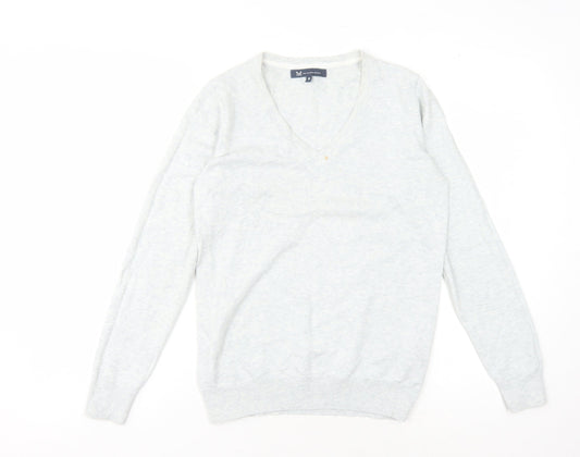 Crew Clothing Company Women's Ivory V-Neck Pullover