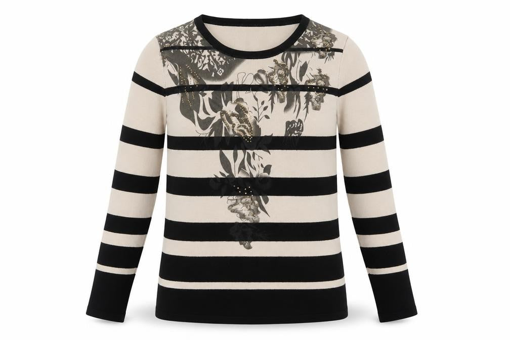 Womens UK Size S BASSINI Black Pullover Jumper