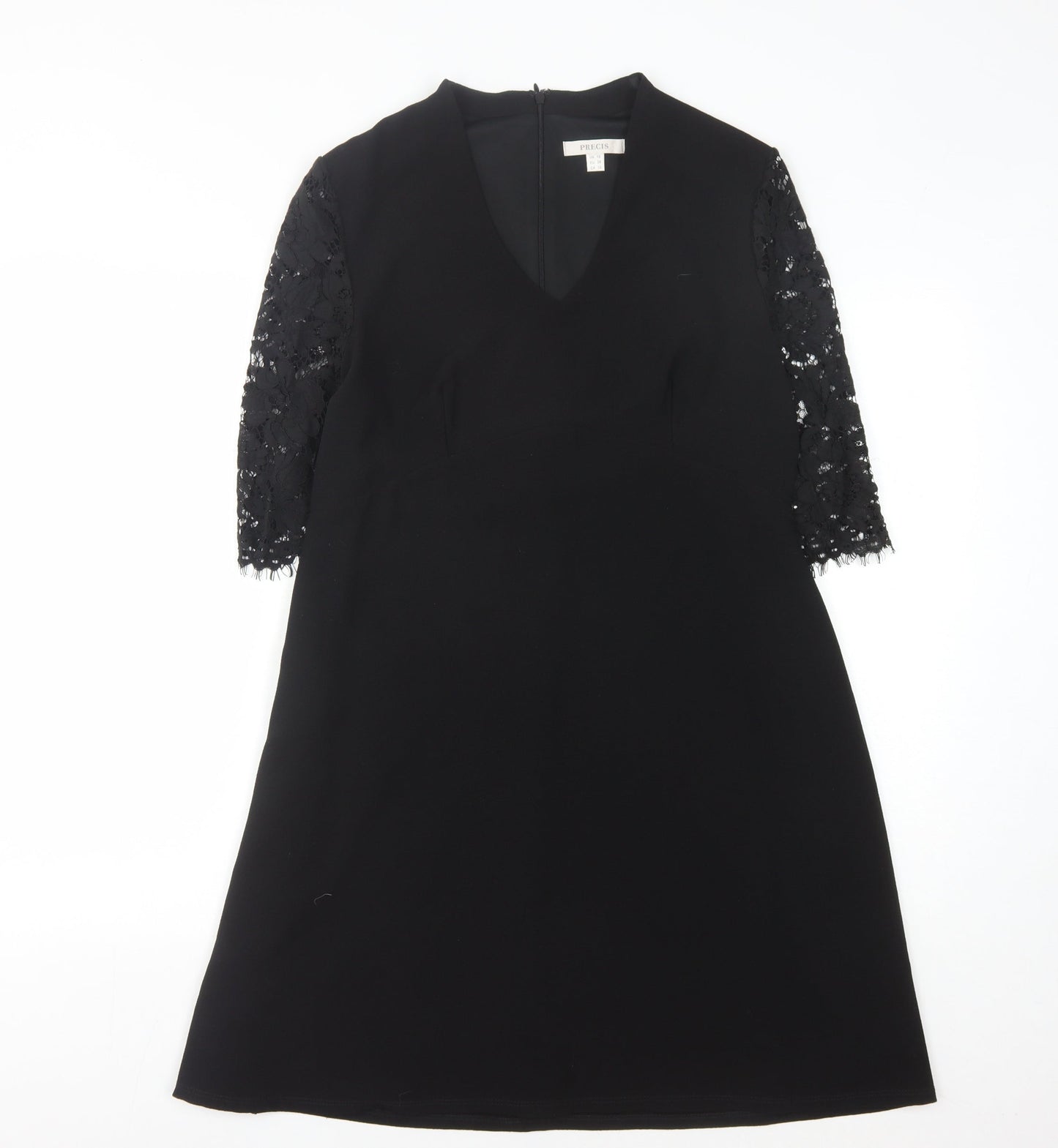 Precis Women's Black V-Neck Dress Size 12
