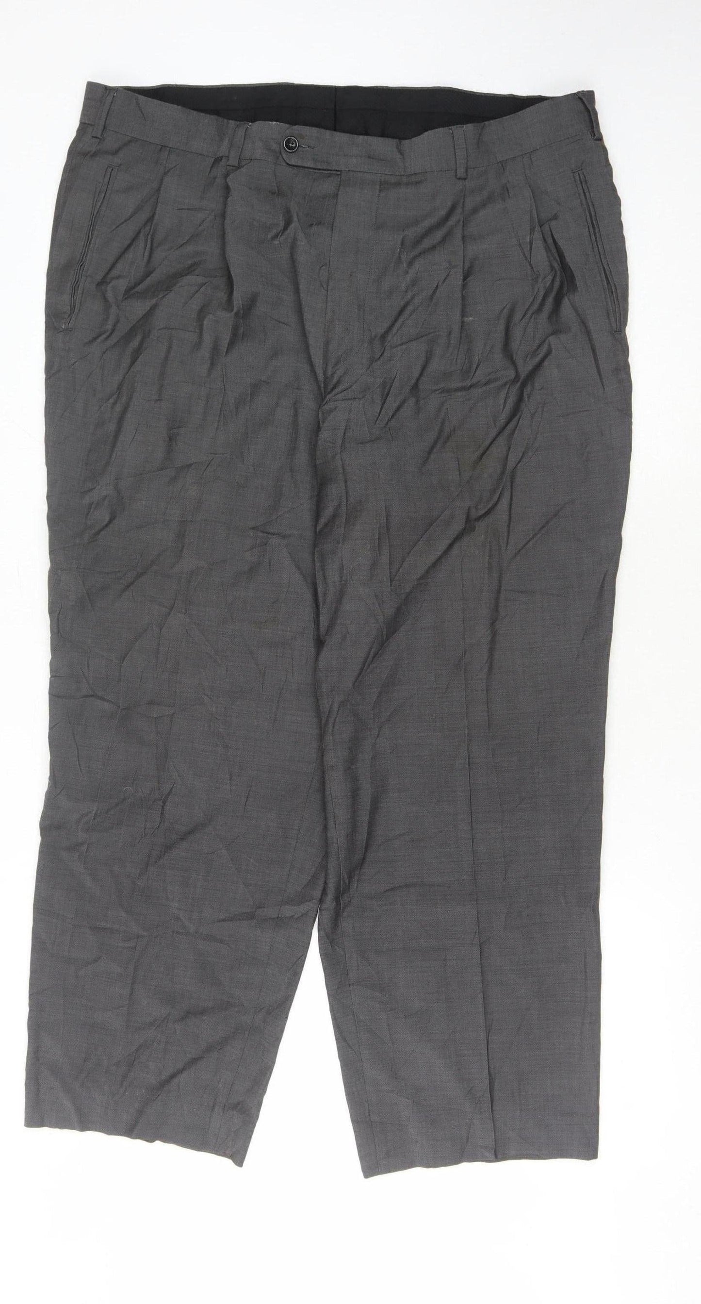 Mens UK Size 42 Cerruti  Dress Pants Grey Trousers