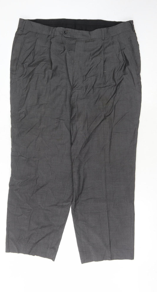 Mens UK Size 42 Cerruti  Dress Pants Grey Trousers