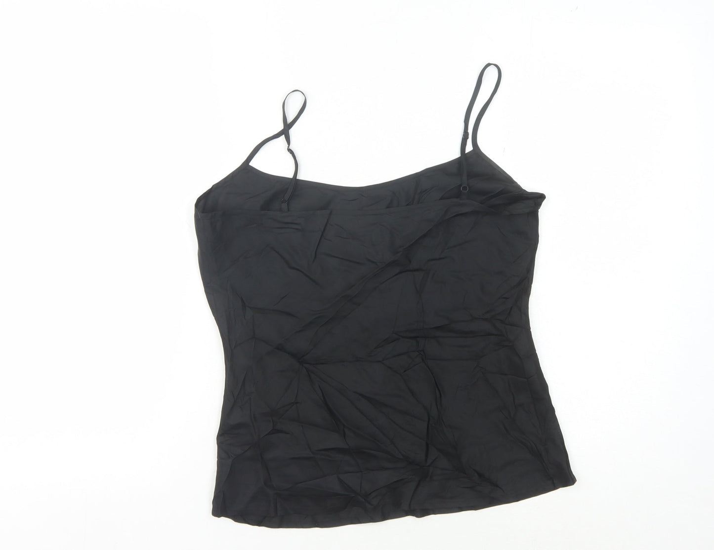 Womens UK Size 8 EAST Black Camisole Tank