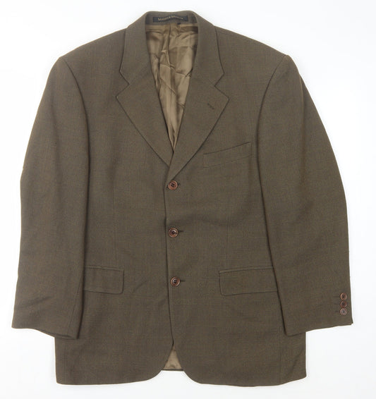 Mens UK Size 40 Marks and Spencer Regular Brown Suit Jacket