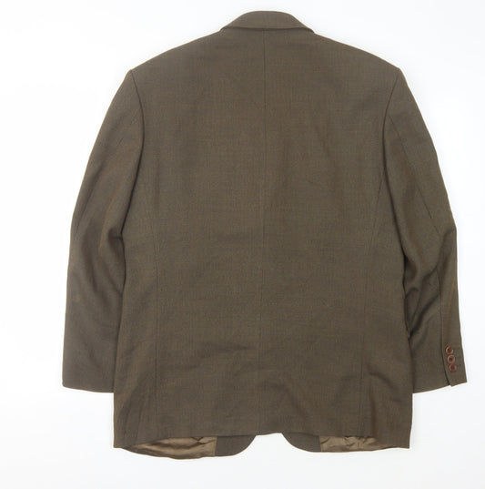 Mens UK Size 40 Marks and Spencer Regular Brown Suit Jacket