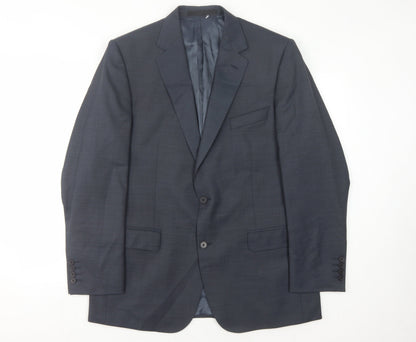 Marks & Spencer Men's Blue Suit Jacket, 42, Classic Fit