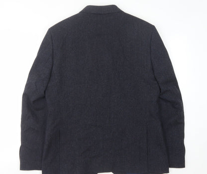 Mens UK Size 40 Marks and Spencer Regular Blue Suit Jacket