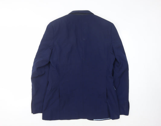 Mens UK Size 40 French Connection Regular Blue Suit Jacket