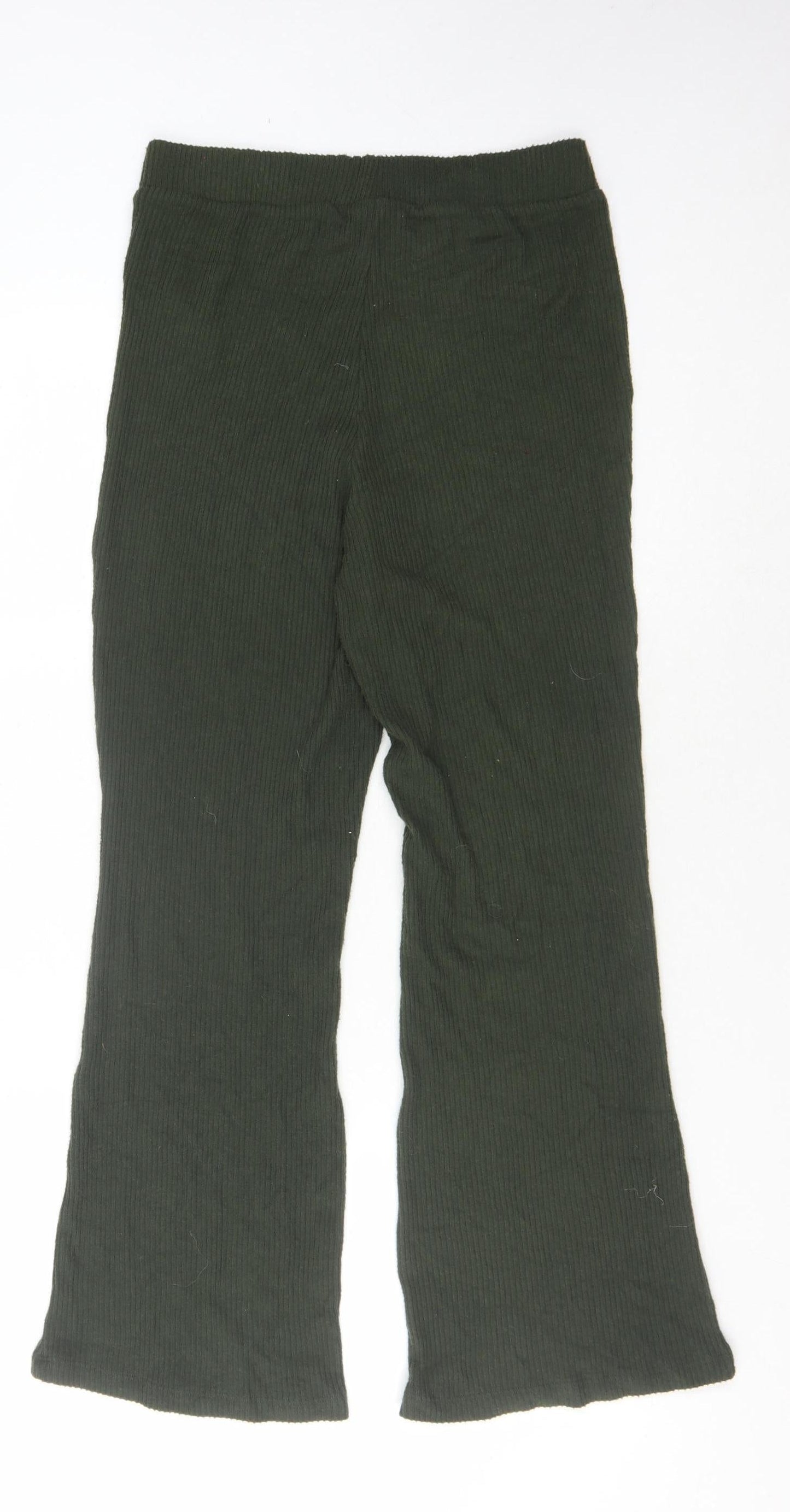 Womens UK Size XS Noisy may Regular Fit Casual Green Trousers