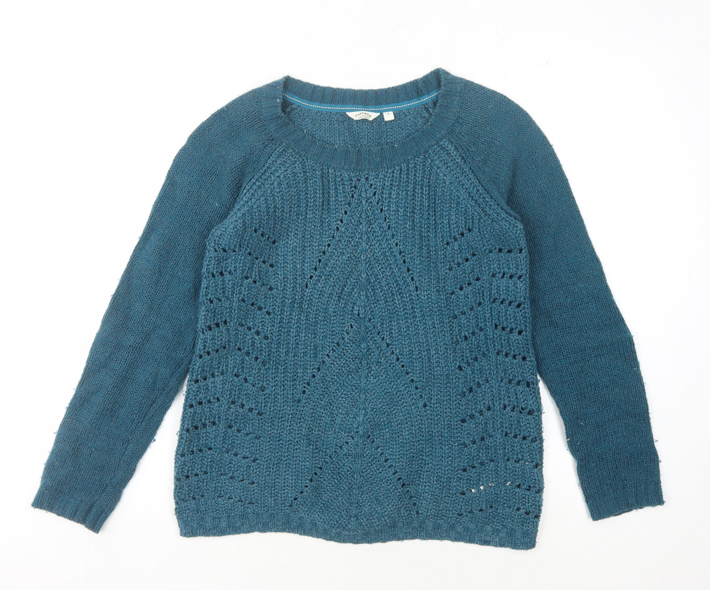 Womens UK Size 8 FatFace Blue Pullover Jumper