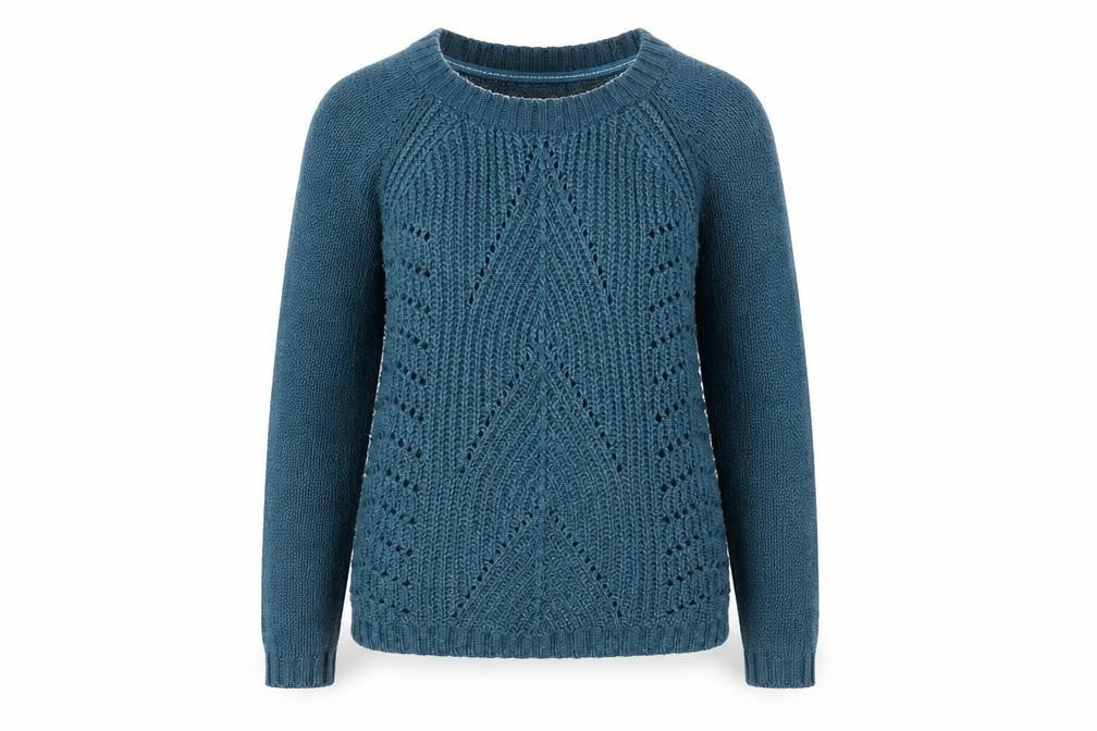 Womens UK Size 8 FatFace Blue Pullover Jumper