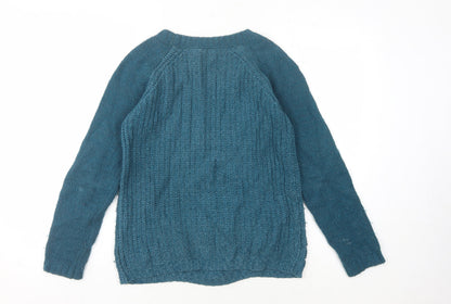 Womens UK Size 8 FatFace Blue Pullover Jumper