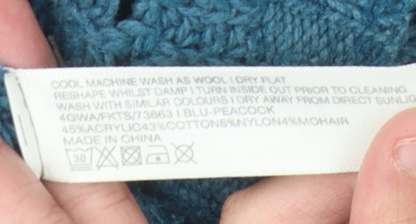 Womens UK Size 8 FatFace Blue Pullover Jumper