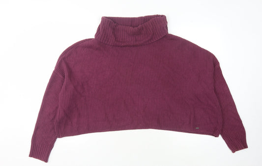 Womens UK Size M Hollister Purple Pullover Jumper