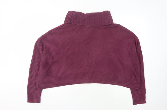 Womens UK Size M Hollister Purple Pullover Jumper
