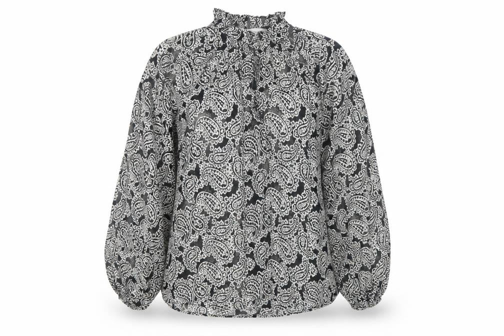 Womens UK Size XS H&M Black Basic Blouse