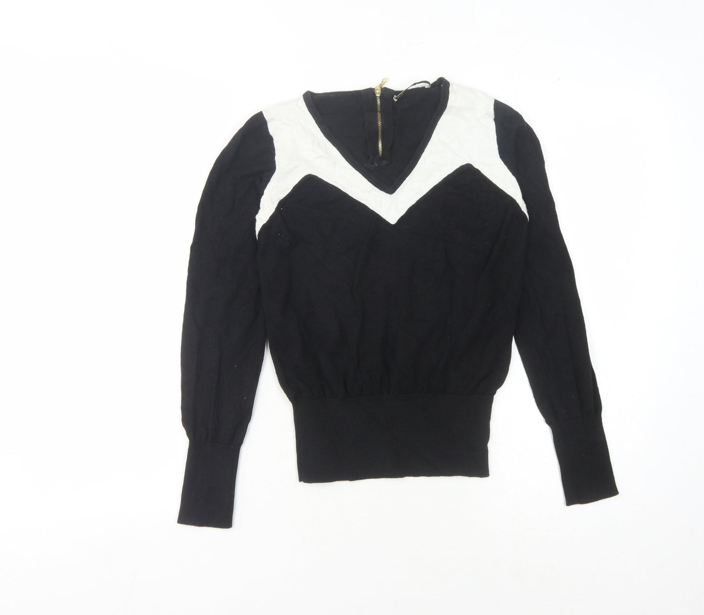 Womens UK Size S Oasis Black Pullover Jumper