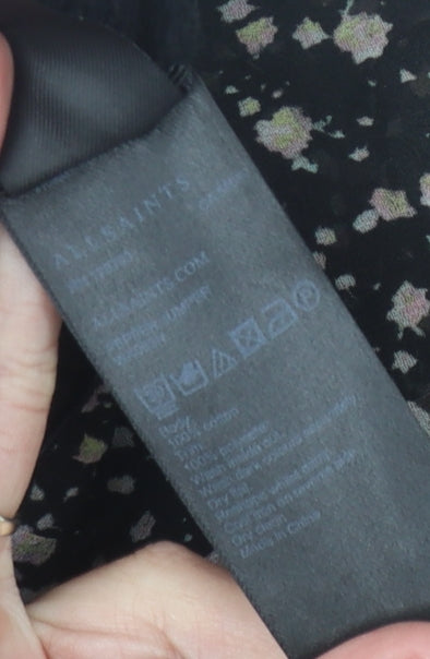 Womens UK Size S AllSaints Black Pullover Jumper