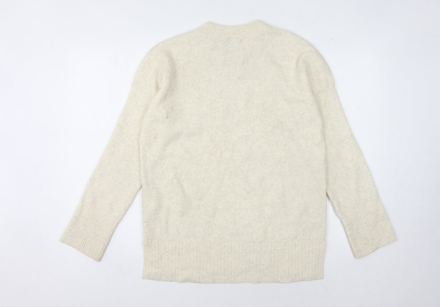 Abercrombie & Fitch Men's Beige Pullover Jumper Size S