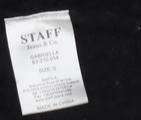 Staff Jeans & Co. Women's Black Open Front Cardigan S