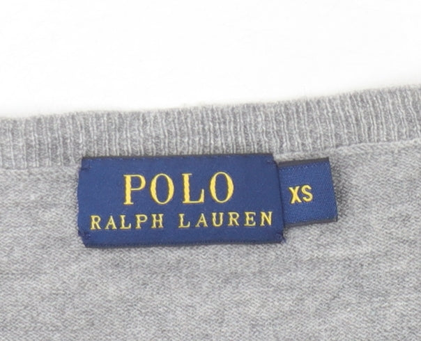 Womens UK Size XS Polo Ralph Lauren Grey Pullover Jumper
