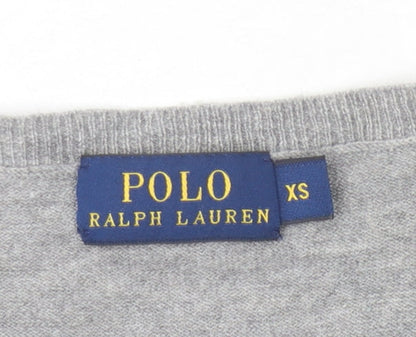 Womens UK Size XS Polo Ralph Lauren Grey Pullover Jumper