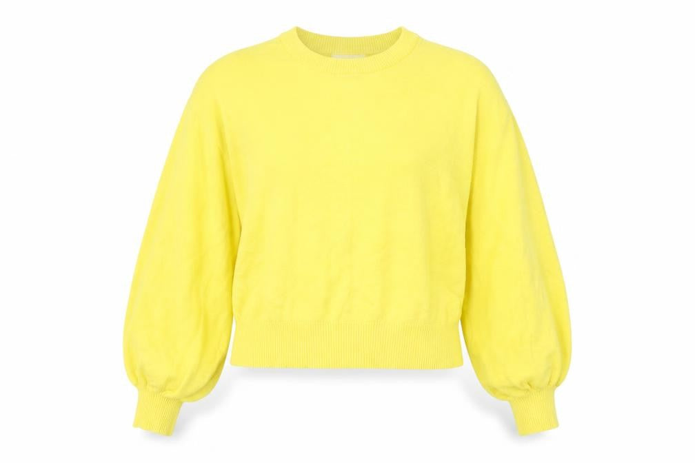 Womens UK Size XS Monki Yellow Pullover Jumper