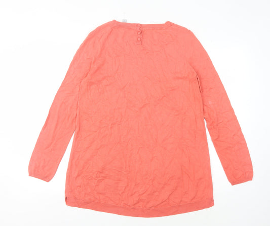 Crew Clothing Co. Women's Pink Pullover Jumper - Size 12