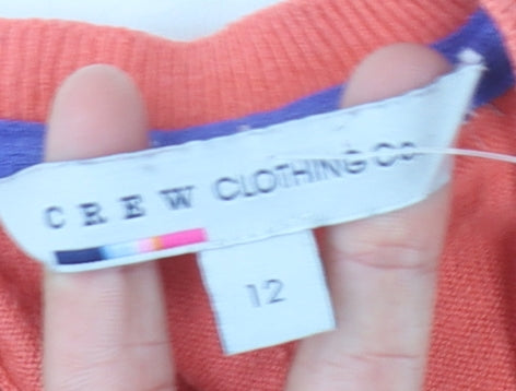 Womens UK Size 12 Crew Clothing Co. Pink Pullover Jumper