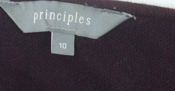 Womens UK Size 10 Principles Purple Cardigan Jumper